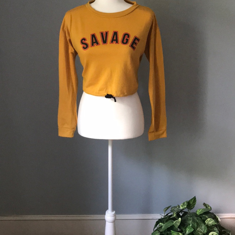 Savage crop sweater